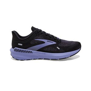 Brooks Launch GTS 9 Road Running Shoes - Womens, Black/Purple | IE-NWH761529